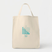 カマラハリスのティール（緑がかった色）カラーのトートバッグ トートバッグ (正面)