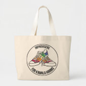 「カマラハリスの即興演奏」トートバッグ ラージトートバッグ (正面)