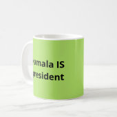 カマラハリスは2024年大統領選挙 コーヒーマグカップ (正面左)