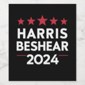 カマラハリスアンディベシーア2024 Harris Beshear 202 ワインラベル (シングルラベル)