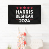 カマラハリスアンディベシーア2024 Harris Beshear 202 横断幕 (インサイチュ)