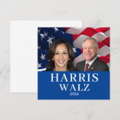 カマラハリスアンドティムウォルズ2024 招待状 (正面/裏面)