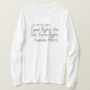 カマラハリスイコールライツ引用文 Tシャツ