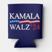 カマラハリスウォルズ2024明らかに青 缶クーラー (正面)