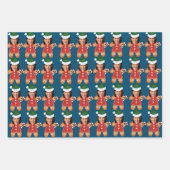 カマラハリスカスタム顔フォトジンジャーブレッドウーマン ラッピングペーパーシート (正面3)