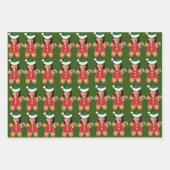 カマラハリスカスタム顔フォトジンジャーブレッドウーマン ラッピングペーパーシート (正面2)