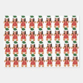 カマラハリスカスタム顔フォトジンジャーブレッドウーマン ラッピングペーパーシート (正面)