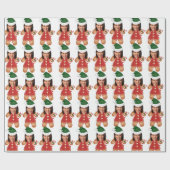 カマラハリスカスタム顔フォトジンジャーブレッドウーマン ラッピングペーパー (フラット)