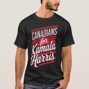 カマラハリスカナダ猫Lのための可愛いカナダの女の子 Tシャツ