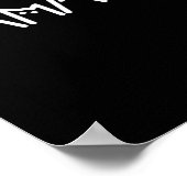カマラハリスキャットレタリング前向きおもしろい ポスター (角)