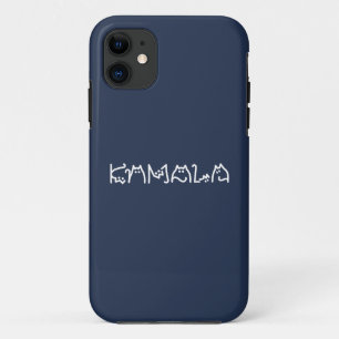 カマラハリスキャットレタリング前向きオリジナル iPhone 11 ケース