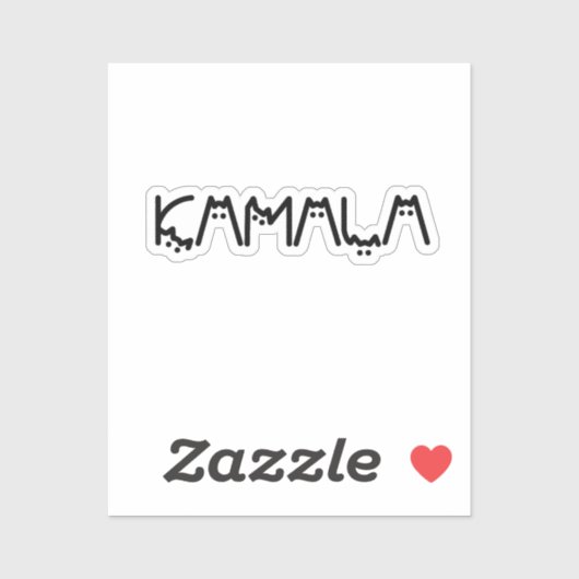 カマラハリスキャットレディーステッカー シール (シート)