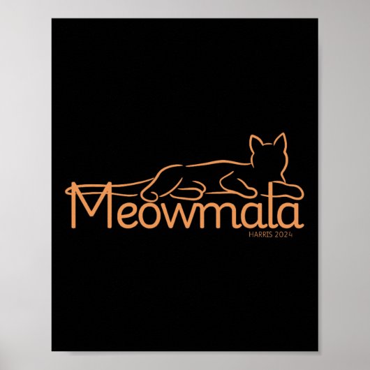 カマラハリスキャットレディース2024選挙 ポスター (正面)