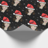 カマラハリスクリスマスサンタハット ラッピングペーパー (角)