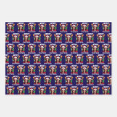 カマラハリスクリスマスサンタハッメリート4thイースター ラッピングペーパーシート (正面3)