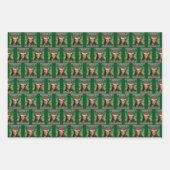 カマラハリスクリスマスホリデーおもしろい ラッピングペーパーシート (正面3)