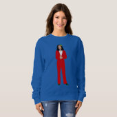 カマラハリスクリスマスホルス スウェットシャツ (正面フル)