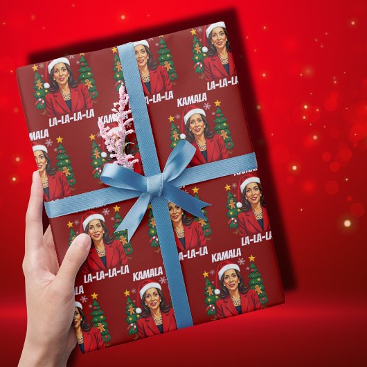 カマラハリスクリスマス社長 ラッピングペーパー