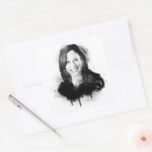 カマラハリスグラフィティ副社長ポートレート スクエアシール (封筒)