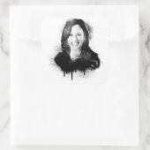 カマラハリスグラフィティ副社長ポートレート スクエアシール (バッグ)