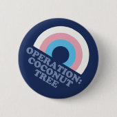 カマラハリスココナッツツリートランスプライド国旗 缶バッジ (正面)