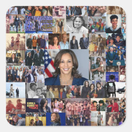 カマラハリスコラージシール スクエアシール