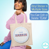 カマラハリスチームハリスアメリカ国旗のバルーンアルファベット シール