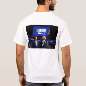 カマラハリスティムウォルズバナー Tシャツ (裏面)