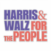 カマラハリスティムウォルツワルツ2024人のための シール (正面)