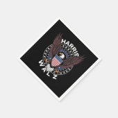 カマラハリスティムワルツ2024年選挙 スタンダードカクテルナプキン (角)