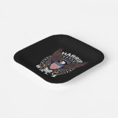 カマラハリスティムワルツ2024年選挙 ペーパープレート (傾斜あり)