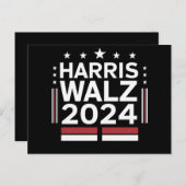 カマラハリスティムワルツ2024 ポストカード (正面/裏面)