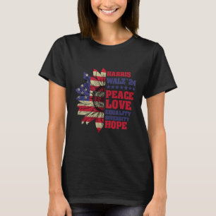 カマラハリスティム・ウォルズ2024平和Lgbtハリスウォルズ Tシャツ