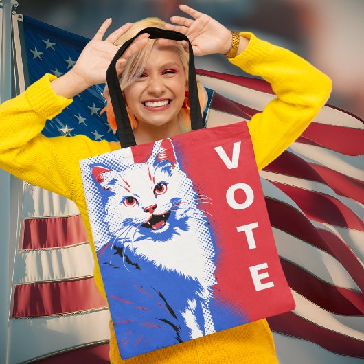 カマラハリスティム・ワルツ子供のない猫レディース投票! トートバッグ