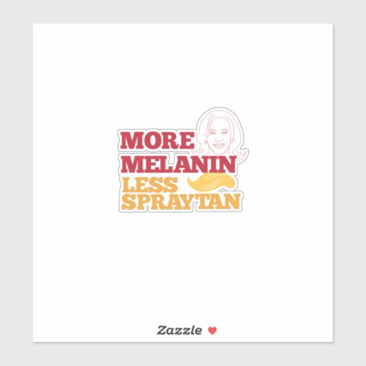 カマラハリスノトランプもっとメラニンレススプレイタン シール (シート)