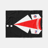 カマラハリスパンツイット衣装パーティー女社長 フリースブランケット (正面(横))