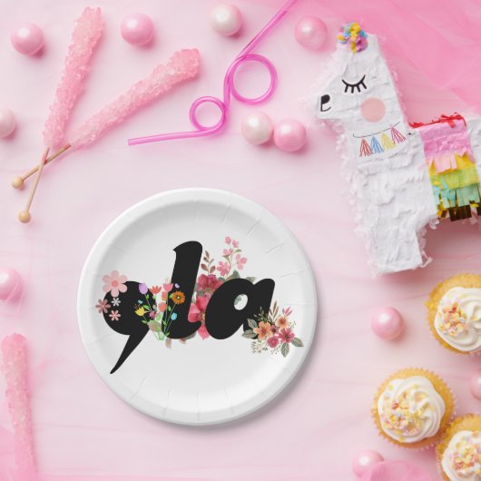 カマラハリスフラワーズ – トレンディーコンマラフローラ ペーパープレート (パーティー)