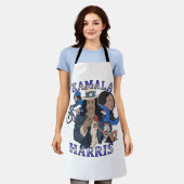 カマラハリスブートレッグラップのスタイル選挙 エプロン (着用した状態)