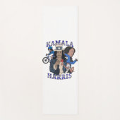 カマラハリスブートレッグラップのスタイル選挙 ヨガマット (正面)