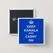 カマラハリスボタン保- Calm 缶バッジ (正面&裏面)