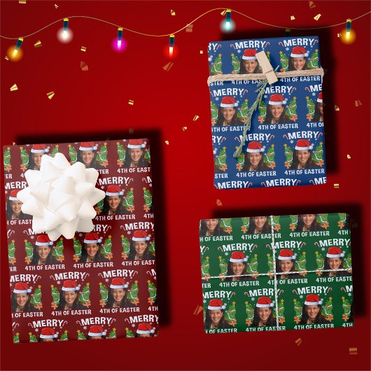 カマラハリスメリーイースターの4番目 ラッピングペーパーシート