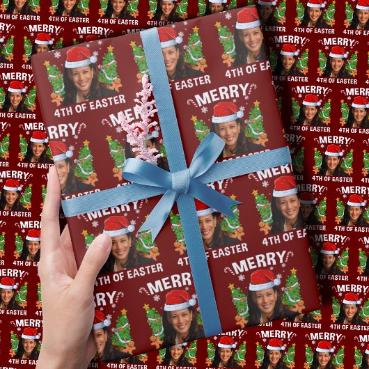 カマラハリスメリーイースターの4番目 ラッピングペーパー