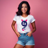 カマラハリスラキャットピンク&ブルーTシャツ Tシャツ