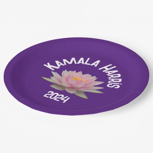 カマラハリスロータス2024 ペーパープレート (アングル)