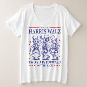 カマラハリスワルツ24ワルツダンス2ステップフォワード プラスサイズTシャツ