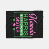 カマラハリス副大統領が私の最も権威のある妹 フリースブランケット (正面(横))