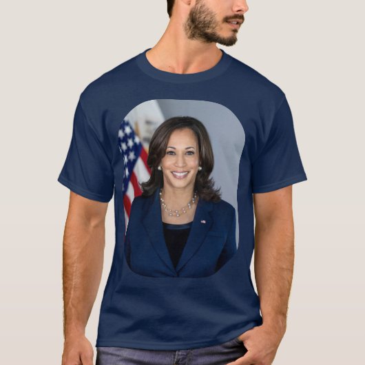 カマラハリス副社長の公式写真ユニセックス Tシャツ (正面)