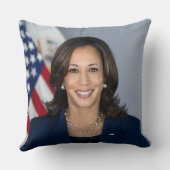 カマラハリス副社長の公式写真 クッション (裏面)