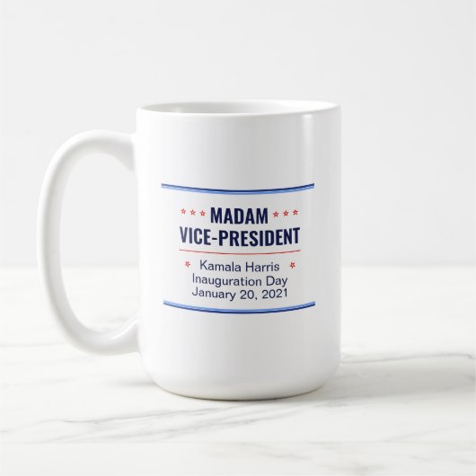 カマラハリス副社長の就任 コーヒーマグカップ (左)