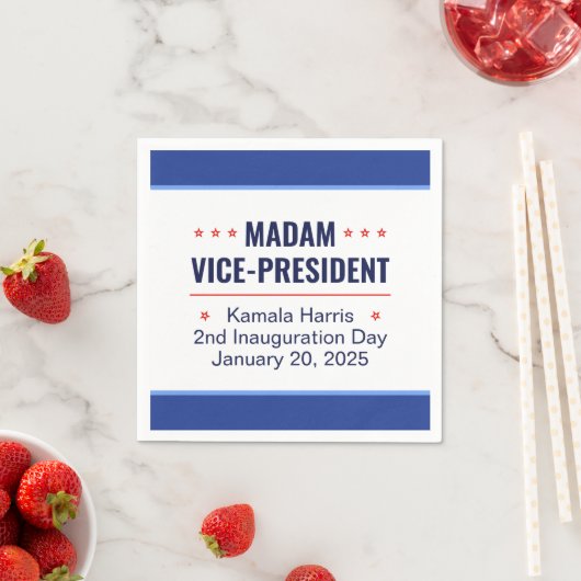 カマラハリス副社長の就任 スタンダードカクテルナプキン (インサイチュ)